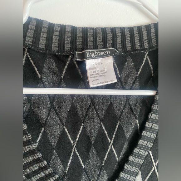 Y2K 2000s staple argyle sweater vest v neck - Picture 2 of 3